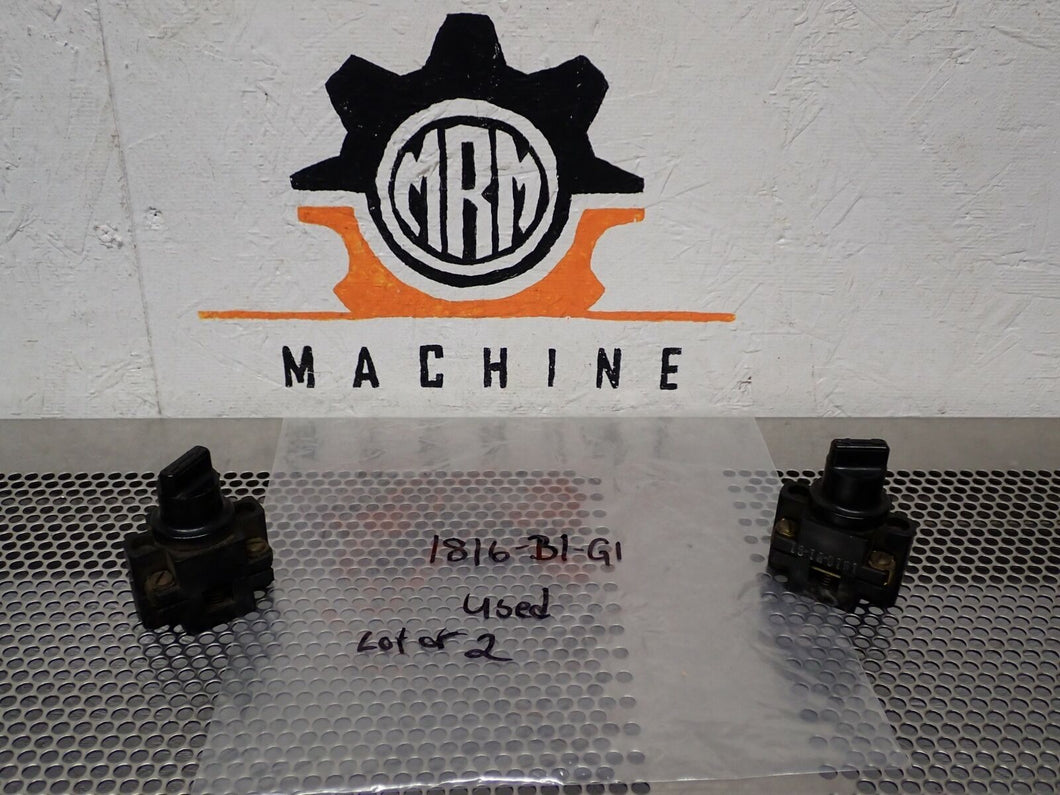 1816-B1-G1 Selector Switches Used With Warranty (Lot of 2) See All Pictures