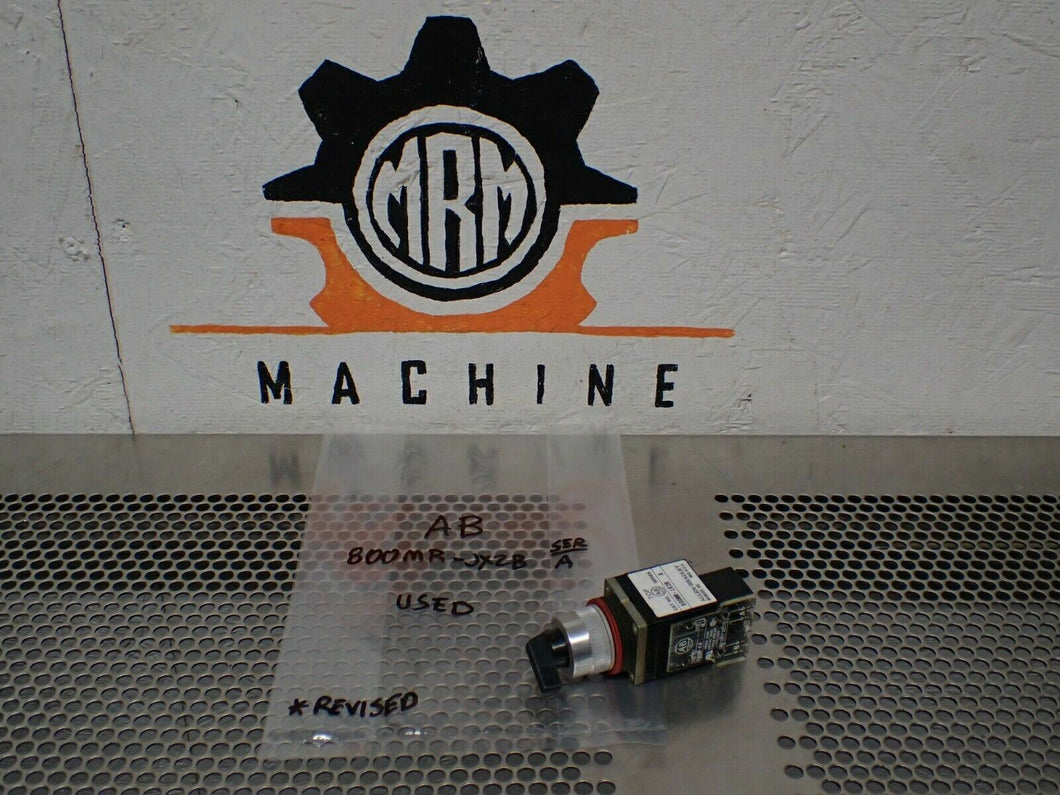 Allen Bradley 800MR-JX2B Ser A Selector Switch W/ 800M-XA Ser B Contact Block