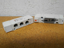 Load image into Gallery viewer, SMC 30-SY5120-5LZ-C6 Solenoid Valves 100PSI 0.7MPa 24VDC Used (Lot of 2)
