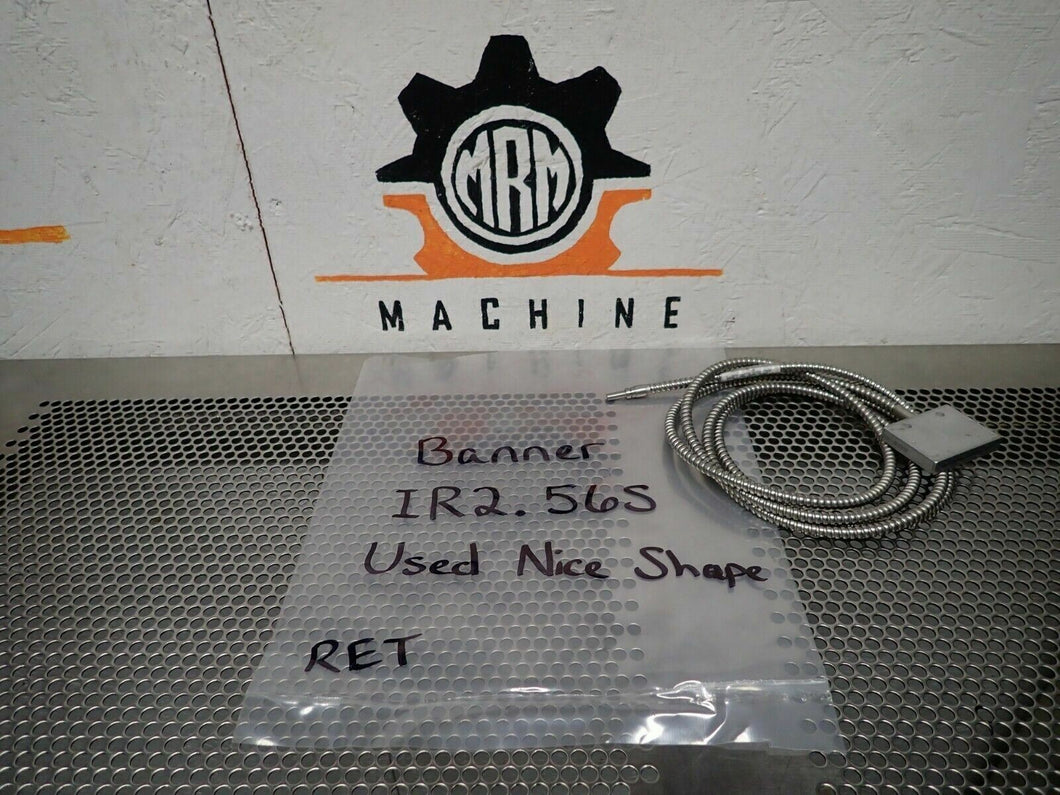 Banner IR2.56S Fiber Optic Cable Used With Warranty See All Pictures