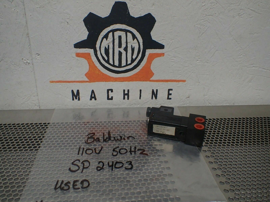Baldwin 110V 50Hz SP 2403 Solenoid Valve Used With Warranty