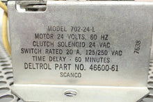 Load image into Gallery viewer, Deltrol 46600-61 Mod: 702-24-L Motor 24V 60Hz Clutch Solenoid 24VAC Used
