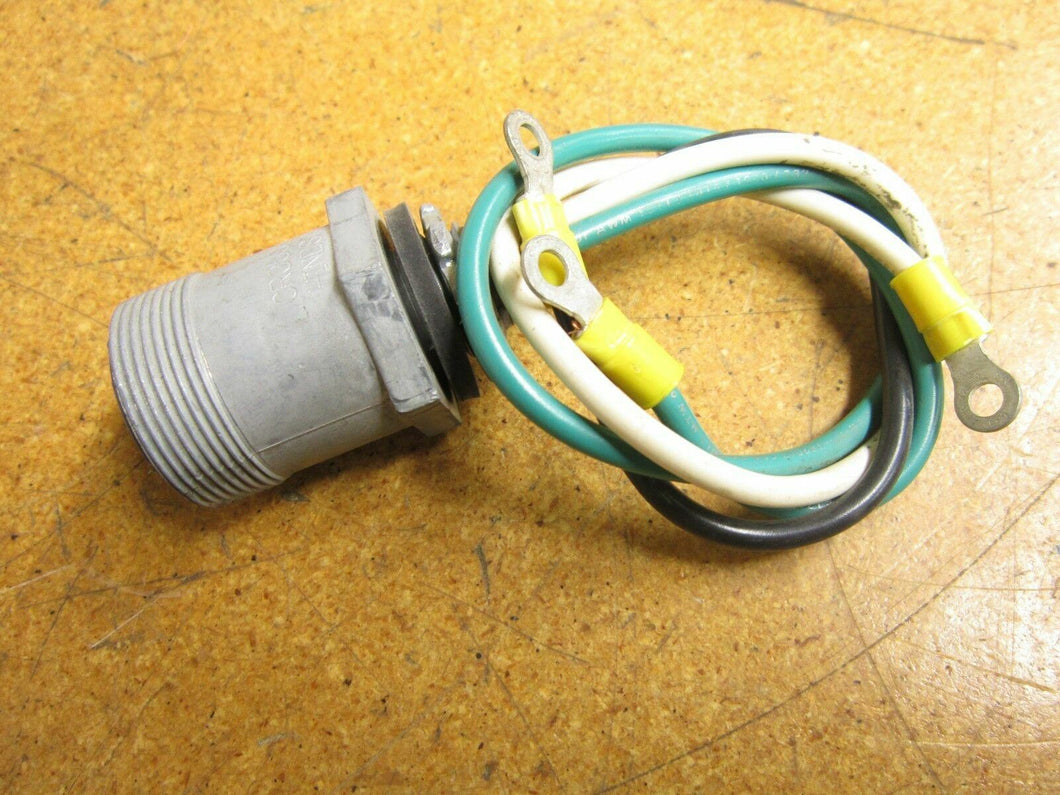 Cooper Crouse-Hinds CR3E6B00C005M 3 Pin Male Connector .5M 600V 30Amps Used