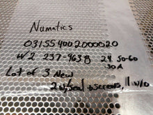Load image into Gallery viewer, Numatics 031SS4002000020 (3) Solenoid Valves 150PSIG W/ 237-963B 24V 50/60Hz New
