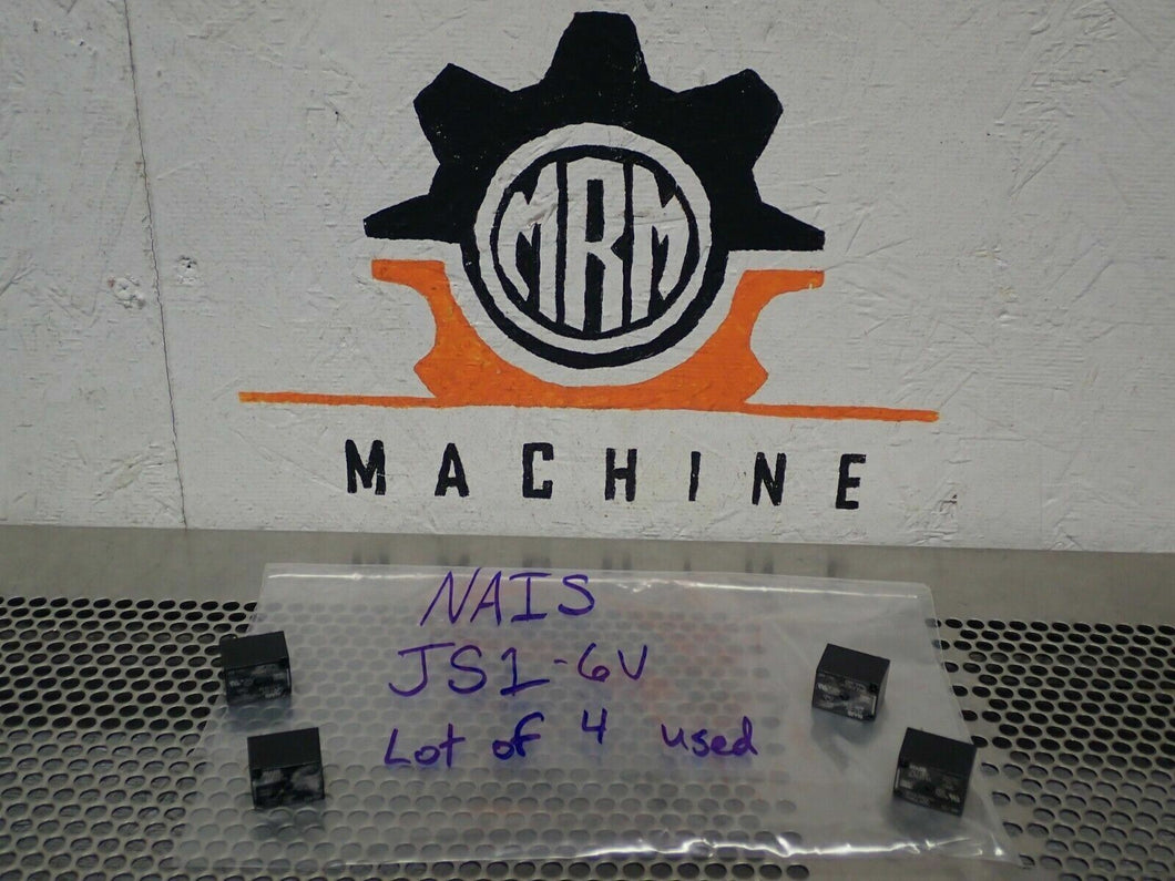 NAIS JS1-6V Relays Used With Warranty Fast Free Shipping (Lot of 4)