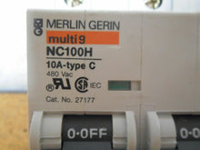 Load image into Gallery viewer, Merlin Gerin 27177 NC100H 10A Type C Circuit Breaker 3 Pole 480VAC
