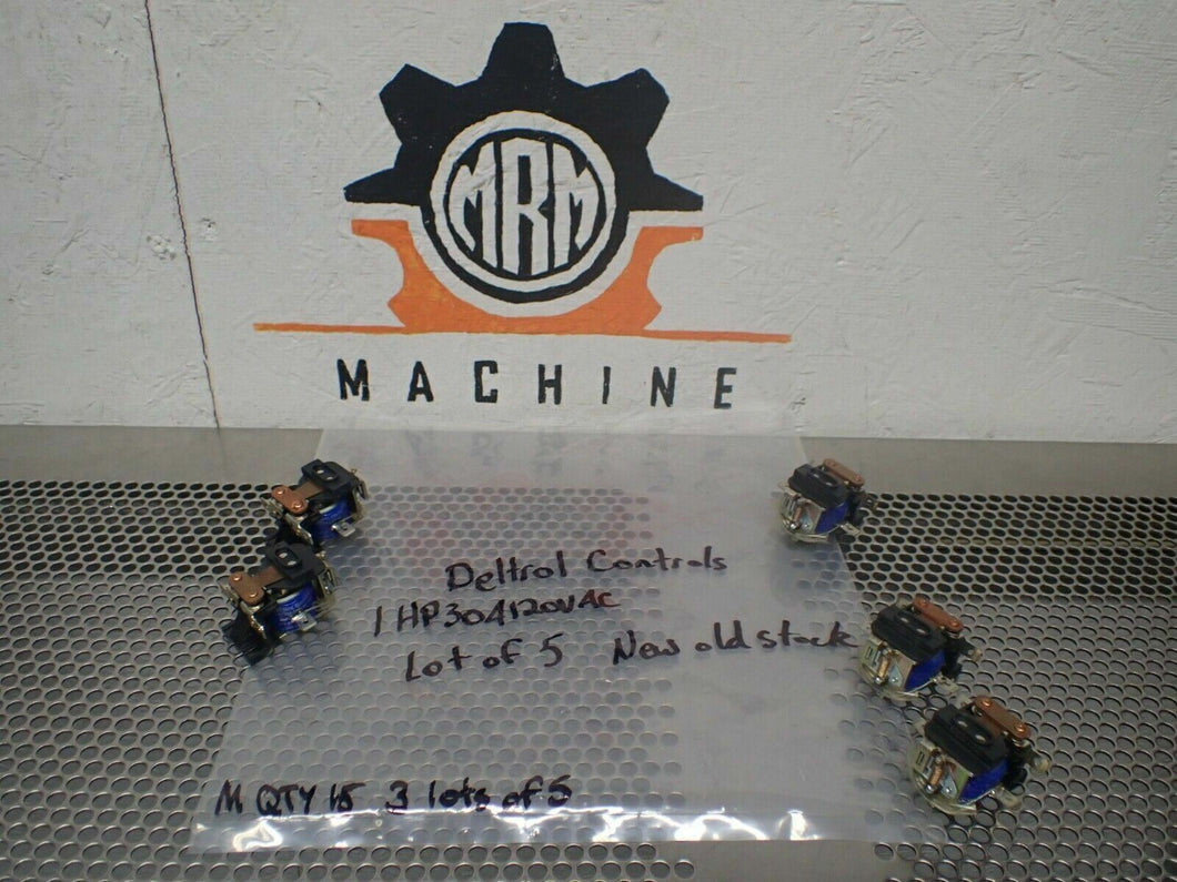 Deltrol Control 1HP30A120VAC 1701X 24VDC 21090-70 Relays New No Box (Lot of 5)