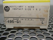 Load image into Gallery viewer, Allen Bradley 1495-G1 Ser L Auxiliary Contact 1NCEB Size 1 &amp; 2 New (Lot of 4)
