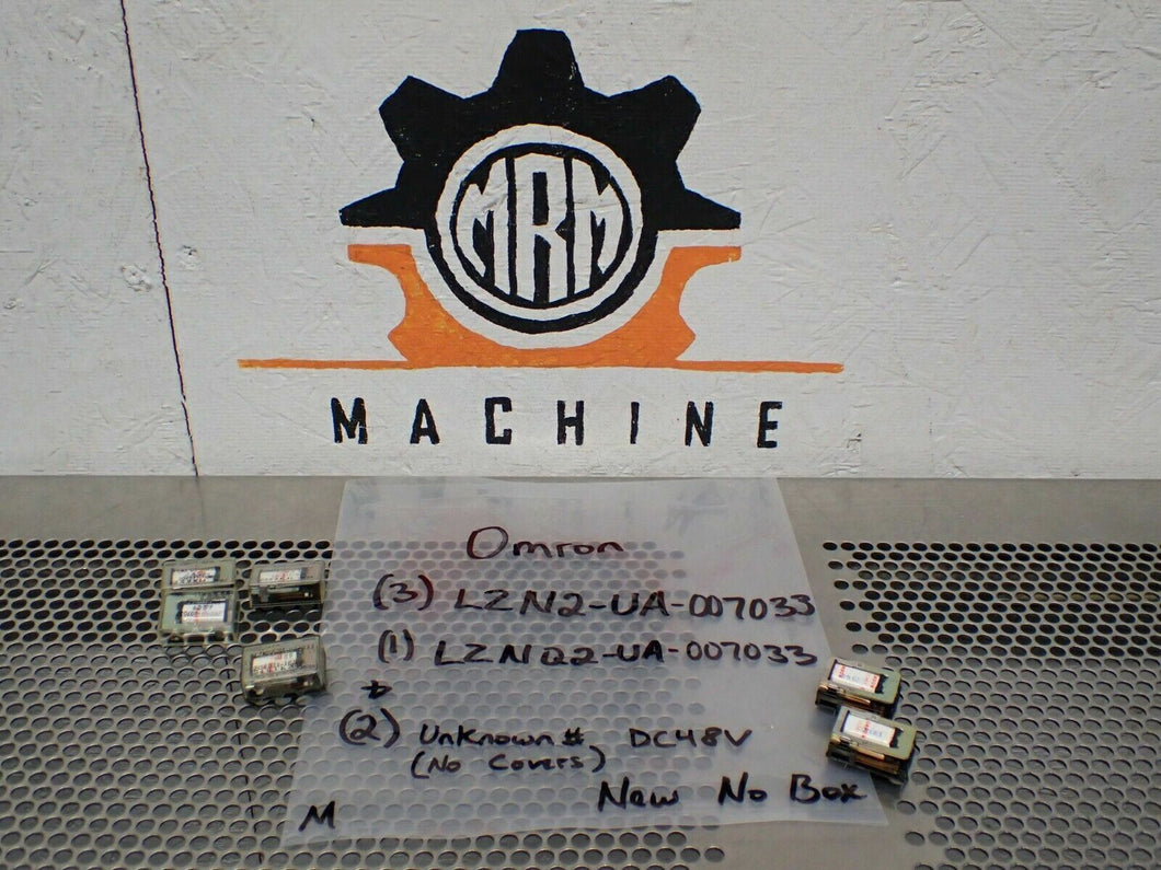 Omron (3) LZN2-UA-007033 (1) LZNQ2-UA-007033 & (2) Unknown DC48V Relays See Pics