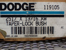 Load image into Gallery viewer, Dodge 2517 x 13/16KW Taper Lock Bushing New Old Stock See All Pictures
