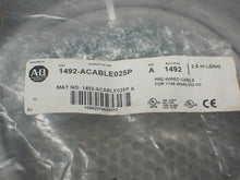 Load image into Gallery viewer, Allen Bradley 1492-ACABLE025P Ser A 2.5m Long Pre-Wired Cable New Old Stock
