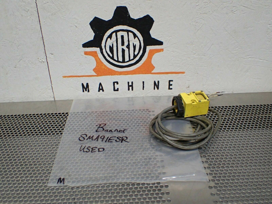 Banner SMA91ESR Valu-Beam Sensor 10-250VAC/DC 50/60Hz 20mA Used With Warranty