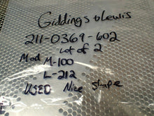 Load image into Gallery viewer, Giddings &amp; Lewis 211-0369-602 Multisense Switch Mod. M-100 L-212 Used (Lot of 2)
