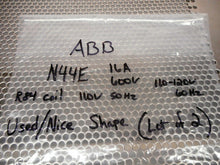 Load image into Gallery viewer, ABB N44E Contactor 16A 600V R84 Coil 110V 50Hz 110-120V 60Hz Coil (Lot of 2)
