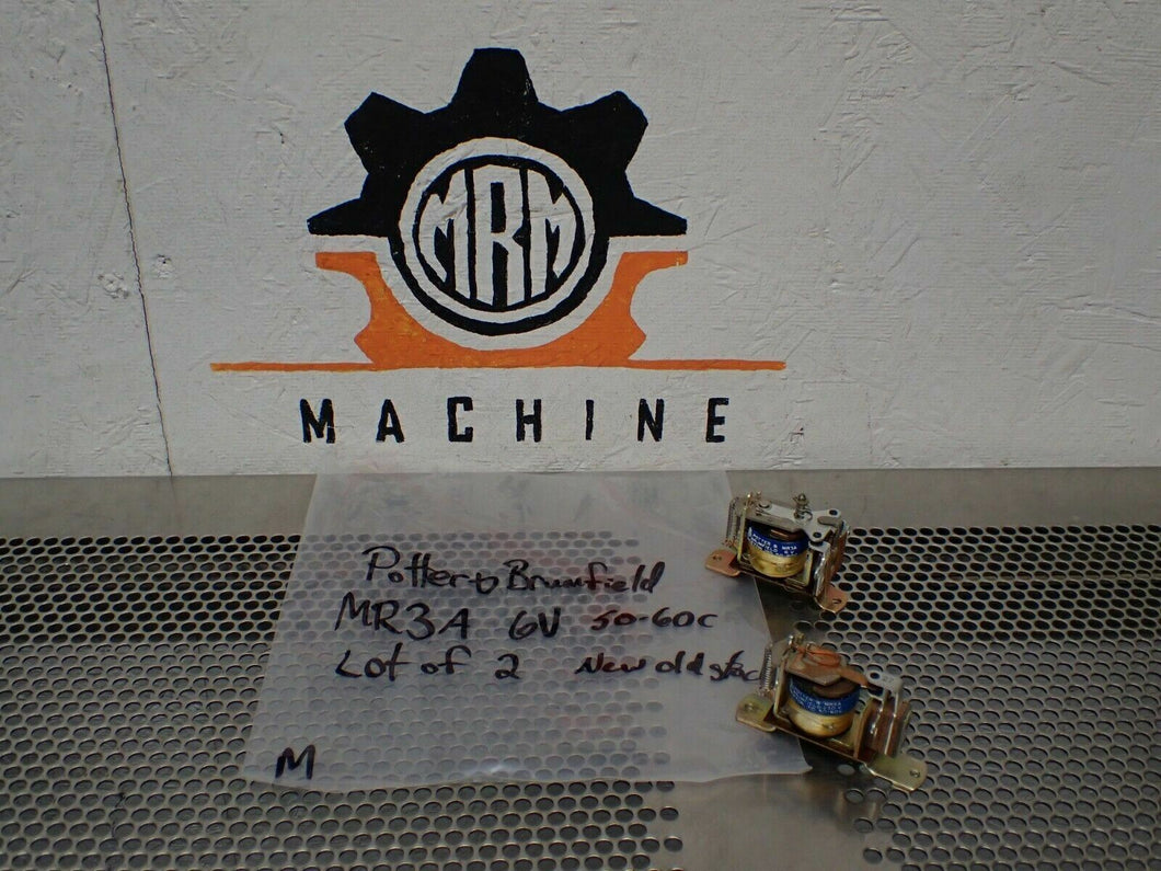 Potter & Brumfield MR3A 6V 50/60Hz Relays New No Box (Lot of 2) See All Pictures