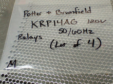 Load image into Gallery viewer, Potter &amp; Brumfield KRP14AG 120V Relays 50/60Hz Used With Warranty (Lot of 4)
