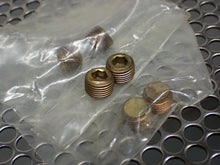 Load image into Gallery viewer, (6) Brass Set Screw/Plugs Hex 0.194&quot; Length 0.305&quot; Width 0.395&quot; Thread 0.380&quot;
