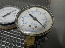 Load image into Gallery viewer, WorkSmart 0 To -30 inHg 0 To -1 Bar 100 x kPa Gauges 316LJF Tee Fittings Used
