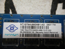 Load image into Gallery viewer, NANYA NT1GT64U88D0BY-AD 0837.TW HP 404574-888 Memory Card Used With Warranty
