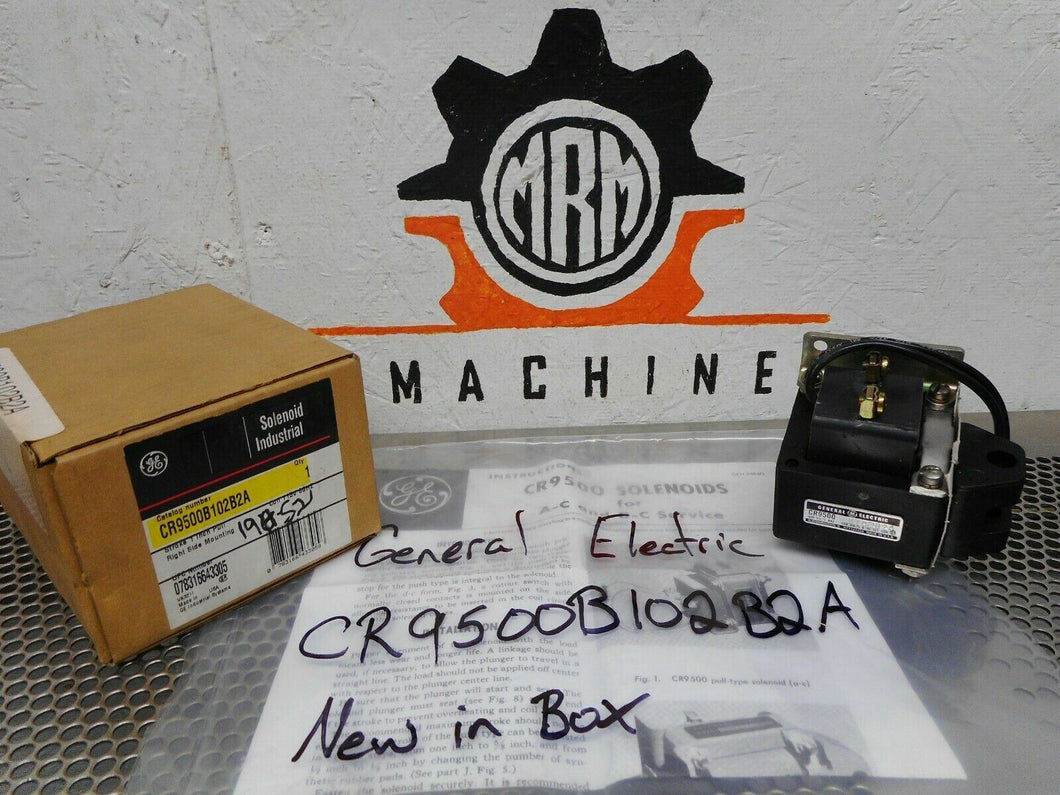 General Electric CR9500B102B2A Industrial Solenoid 600V 15D6G002 115V60Hz Coil