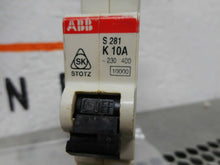 Load image into Gallery viewer, ABB 10000 S 281 K 10A Circuit Breaker 1 Pole 230/400 277/480VAC Used Warranty
