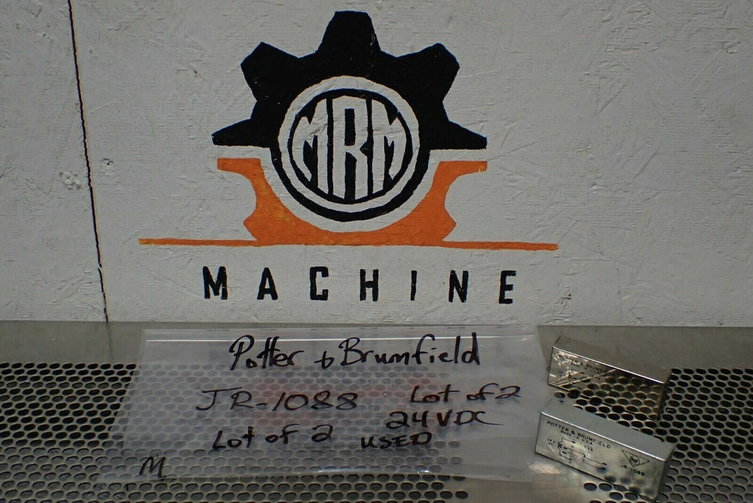 Potter & Brumfield JR-1088 24VDC 15VA Relays Used With Warranty (Lot of 2)
