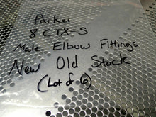 Load image into Gallery viewer, Parker 8CTX-S 90 Degree Male Elbow Fittings New Old Stock (Lot of 6)
