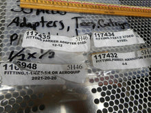 Load image into Gallery viewer, Parker Aeroquip (35) Adapters, Tee Fittings, Cartridges 1/2X1/2 3/8X3/8 And More
