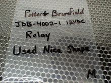 Load image into Gallery viewer, Potter &amp; Brumfield JDB-4002-1 12VDC Circuit Board Relay Module Used W/ Warranty
