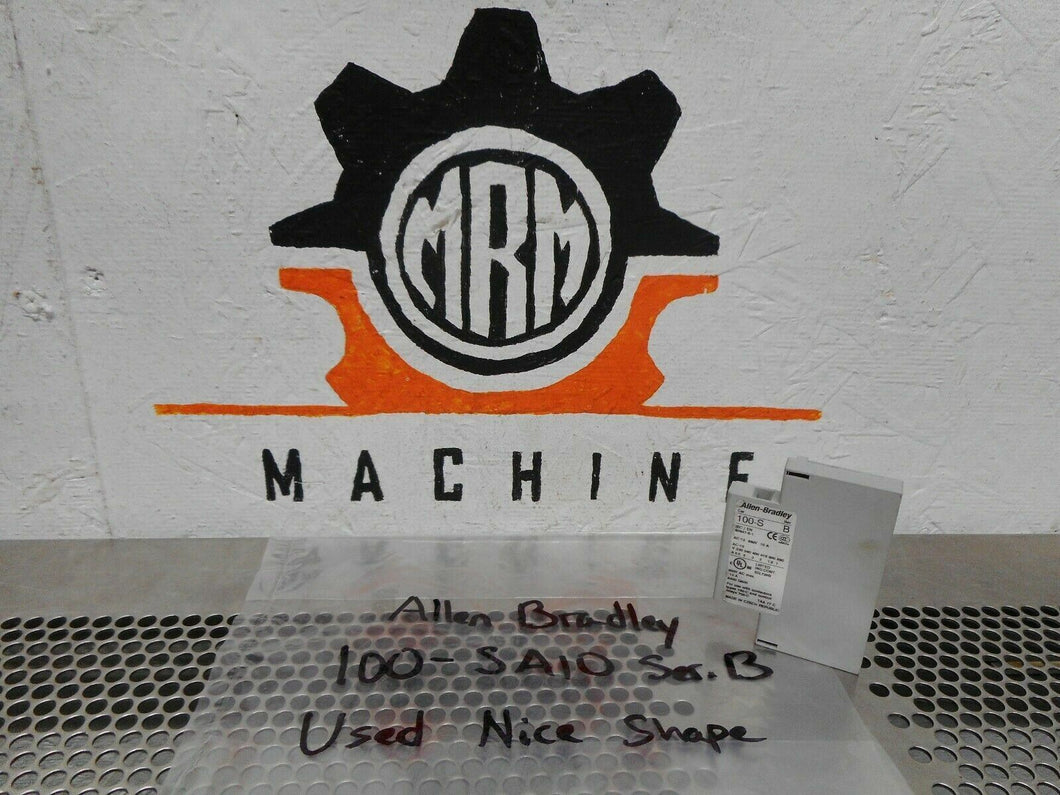 Allen Bradley 100-SA10 Ser B Auxiliary Contact 10A 600VAC Used With Warranty