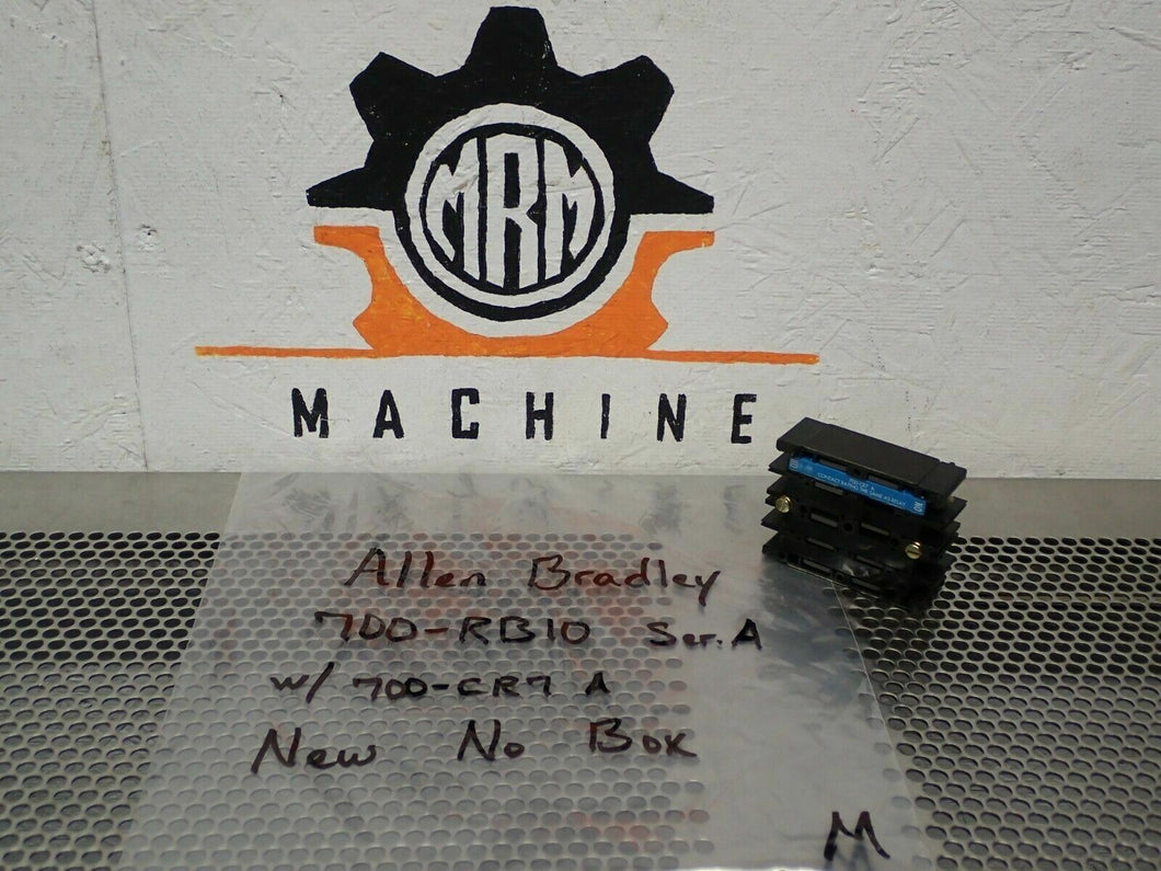 Allen Bradley 700-RB10 Ser A Front Deck Relay W/ 700-CR7 A Contact Cartridge NEW