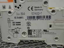 Load image into Gallery viewer, Siemens 5SY41 MCB C2 Circuit Breaker 2A 230/400V 1 Pole Used With Warranty
