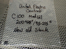 Load image into Gallery viewer, United Electric Controls C100-121 90410 Temperature Switch 200-425F 95-215C NEW
