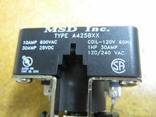 Load image into Gallery viewer, MSD Inc A425BXX Relay With Coil 10Amp 600VAC 30Amp 28VDC Coil 120V 60Hz Broken
