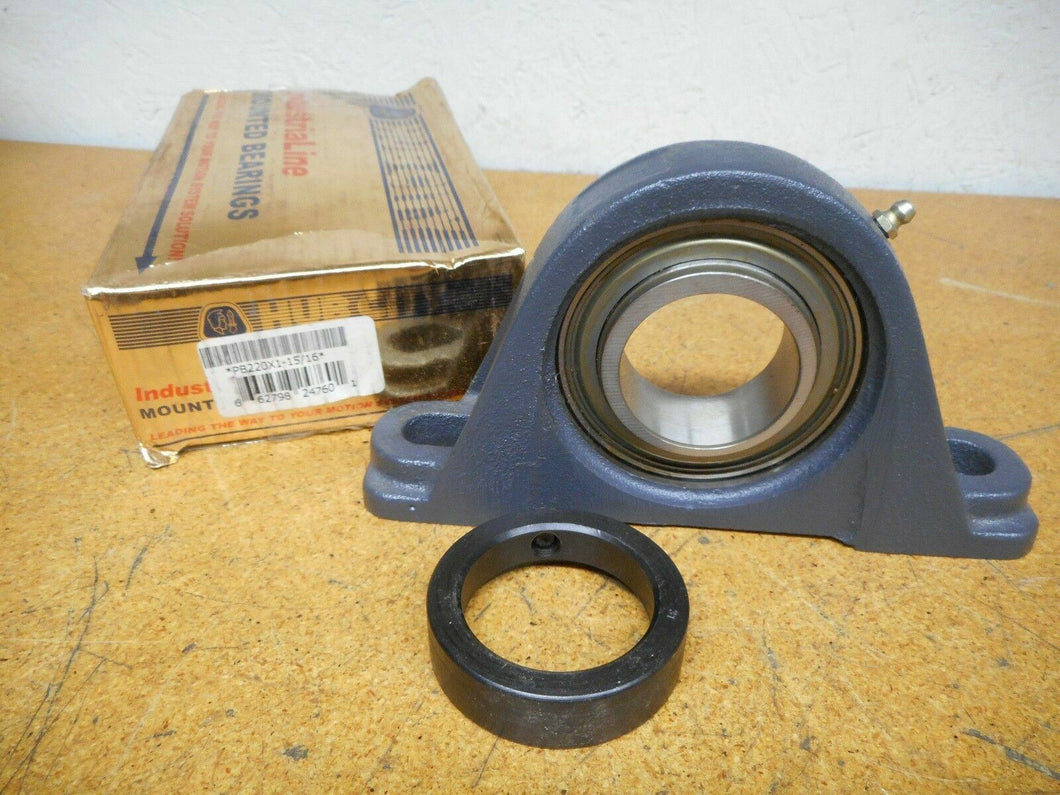 IndustriaLine Mounted Bearings PB220X1-15/16 2 Bolt Pillow Block Bearing New