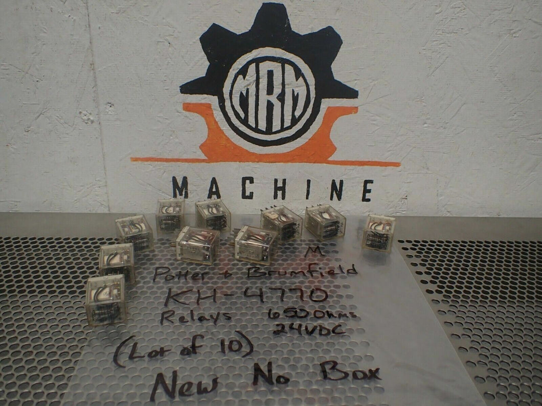 Potter & Brumfield KH-4770 Relays 650 Ohms 24VDC 007-64912-03 New (Lot of 10)