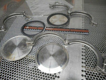 Load image into Gallery viewer, 316L 454296 Stainless Steel End Caps With Clamps New Old Stock (Lot of 3)

