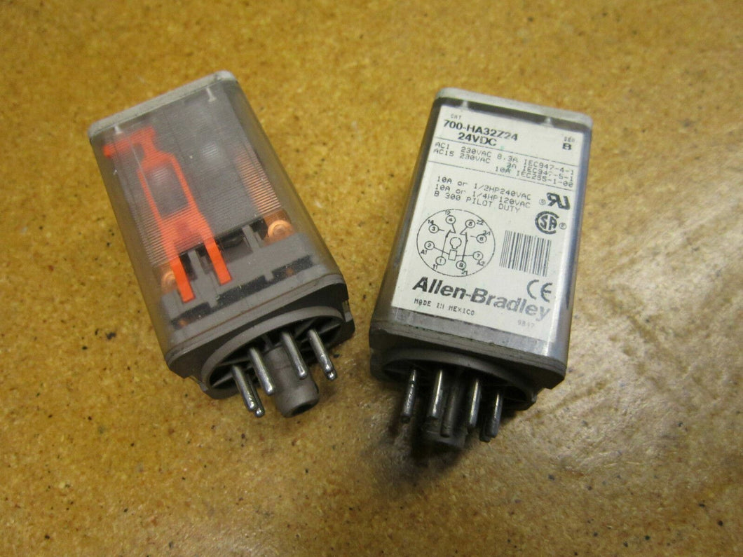 Allen Bradley 700-HA32Z24 Ser B 24VDC Relay 10A (Lot of 2)