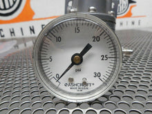 Load image into Gallery viewer, 14965-30/10SH Model 41-30 Pressure Regulator With Ashcroft 0-30PSI Gauge Used
