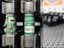 Load image into Gallery viewer, Gould (1) 30323 (2) 30321 30A 600V Fuse Holders (12) CC-Tron FNQ Fuses See Pics
