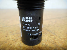 Load image into Gallery viewer, ABB CL-100 Red Pilot Light 10B-11 Black Pushbutton CP1-10L-10 Blue Pushbutton
