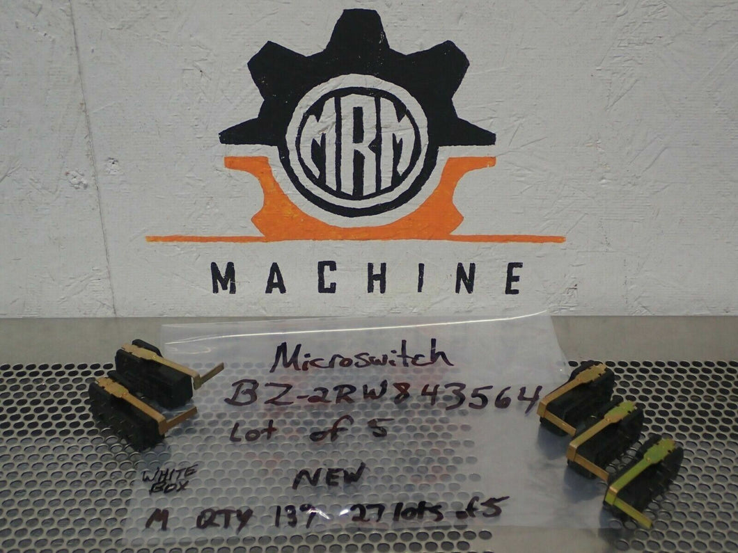 Micro Switch BZ-2RW843564 Limit Switches 10A 125, 250 Or 480VAC New (Lot of 5)