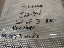Load image into Gallery viewer, Heinemann JA2-A3-A Circuit Breakers 240VAC 50/60Hz Hold 13A Trip 16.25A Lot of 3
