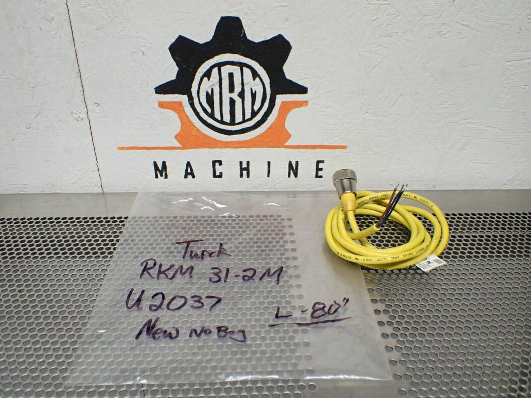 Turck U2037 RKM 31-2M Cordset 3P Female Connector 80