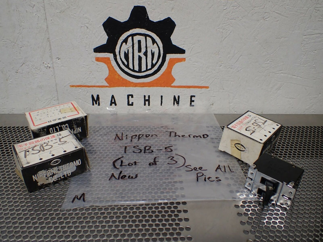 Nippon Thermo TSB-5 Circuit Breakers New Old Stock (Lot of 3) See All Pictures