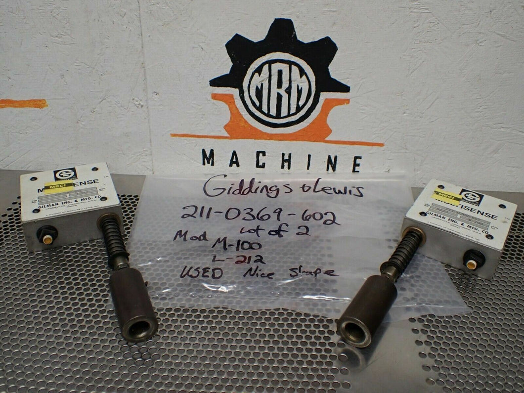 Giddings & Lewis 211-0369-602 Multisense Switch Mod. M-100 L-212 Used (Lot of 2)