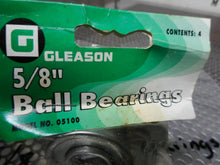 Load image into Gallery viewer, GLEASON 05100 5/8&quot; Ball Bearing New (Lot of 8 Bearings)
