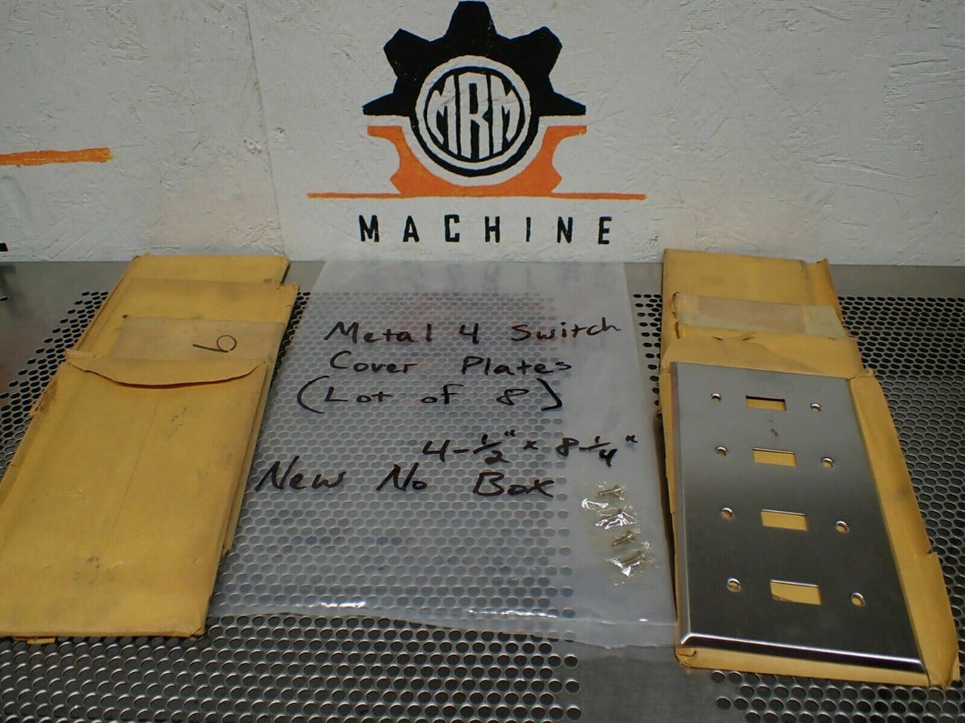 Metal 4 Switch Cover Plates 4-1/2
