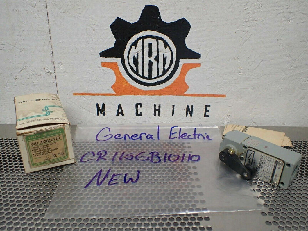 General Electric CR115GB10110 Limit Switch With Roller Lever 10A 600VAC NEW