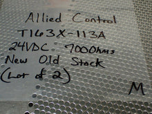 Load image into Gallery viewer, Allied Control T163X-113A Relays 24VDC 700Ohms 14 Blade New Old Stock (Lot of 2)
